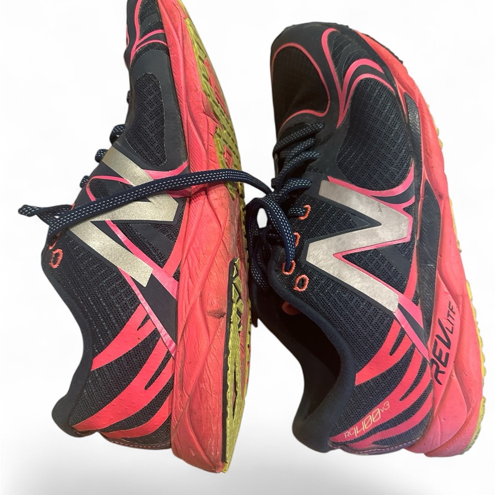Final Price! New Balance Women's Racing Shoes - Navy and Pink size 9